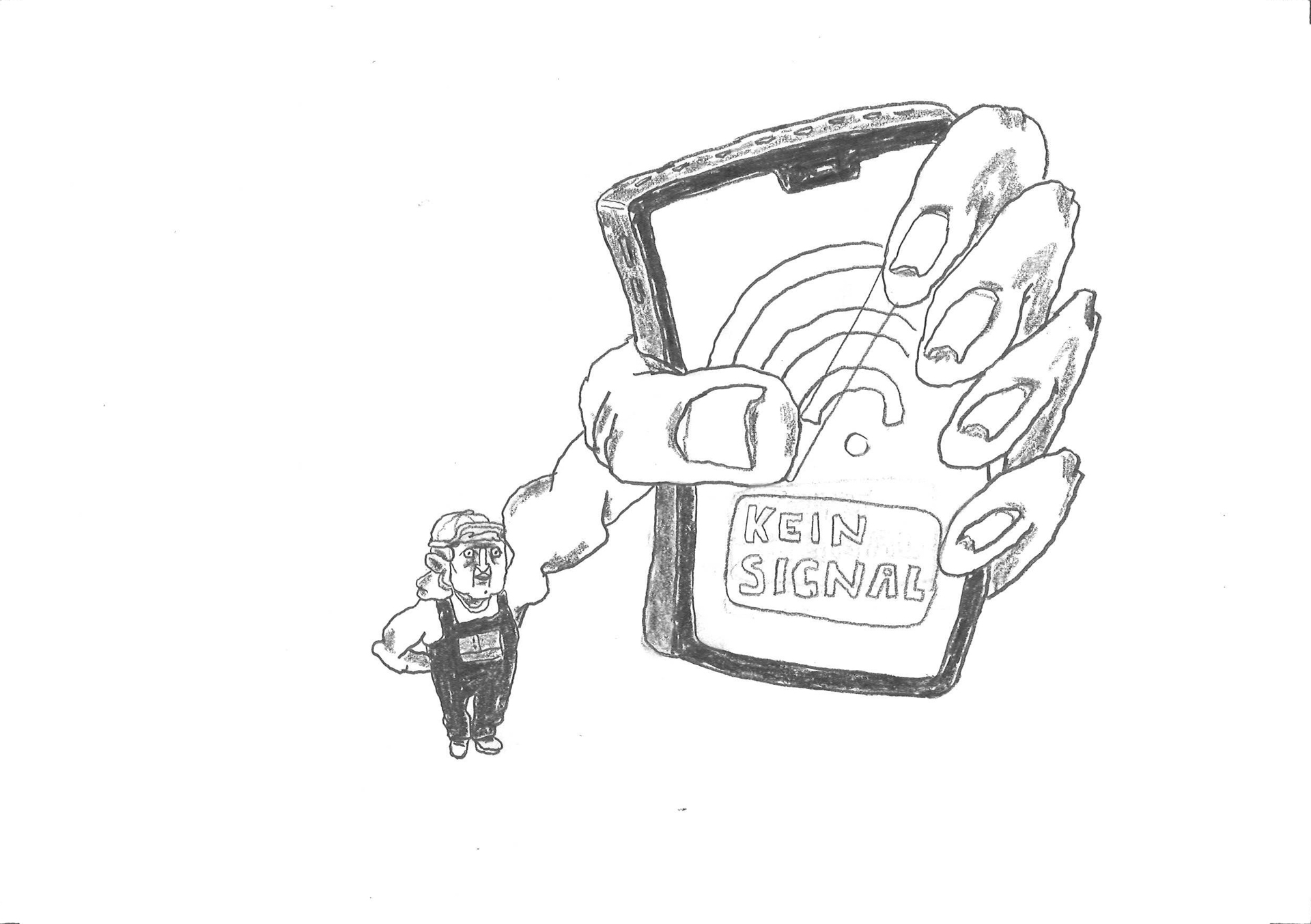 phone in hand